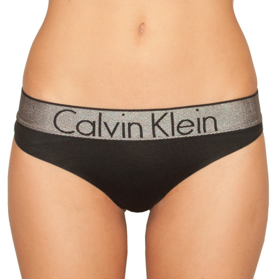 Dames string Calvin Klein zwart (QF4054E-001)