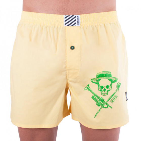 Herenboxershort Infantia geel met opdruk PTKG7