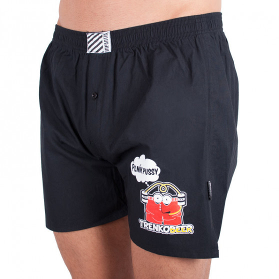 Herenboxershort Infantia zwart met grapje PTKG11