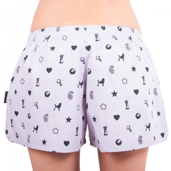 Damesboxershorts Infantia lichtpaars met print DTKG17