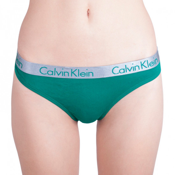 3PACK dames string Calvin Klein veelkleurig (QD3590E-SHZ)