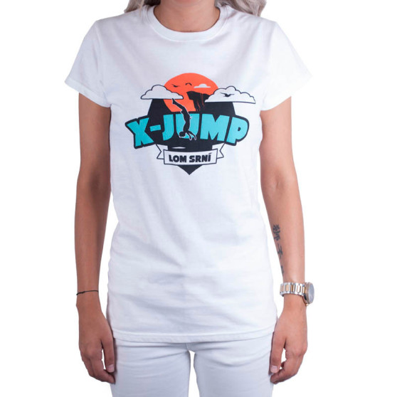 Dames-T-shirt X-jump wit