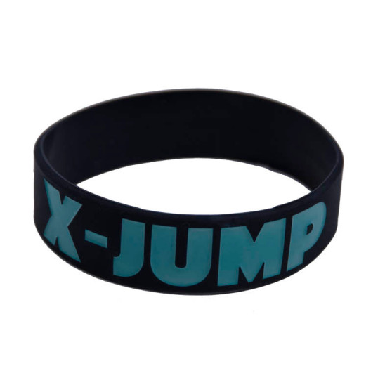 Rubber armband X-jump zwart