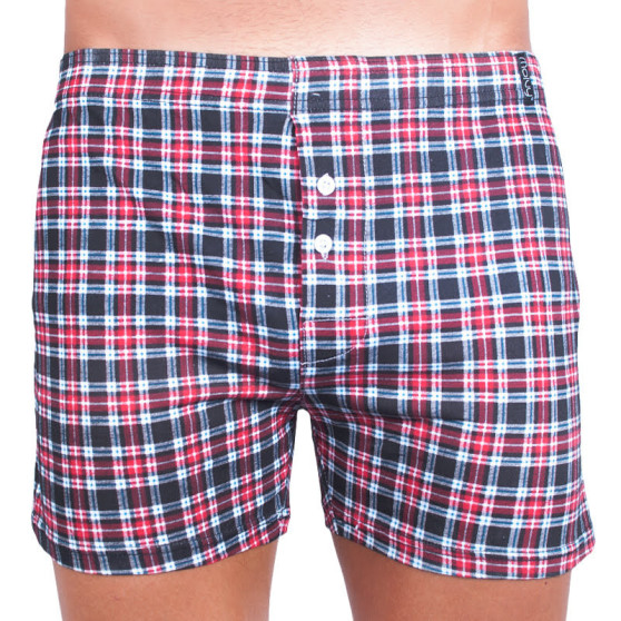 Herenboxershort Molvy rood grijs ruit (MP-990-BBU)