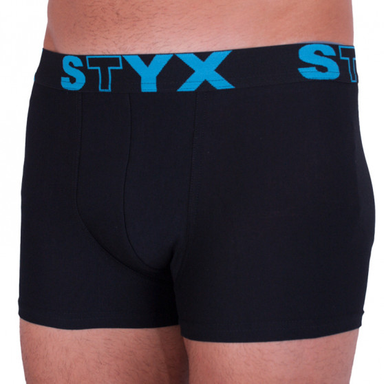 Herenboxershort Styx sport elastisch oversized zwart (R961)