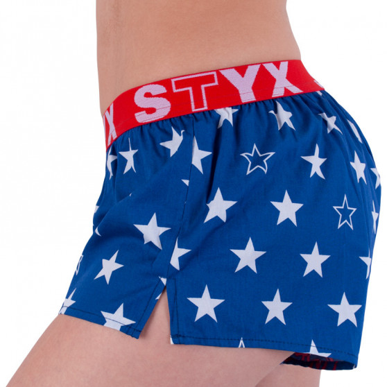 Damesboxershorts Styx kunst sport rubberen sterren (T658)