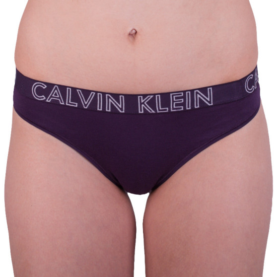 Dames string Calvin Klein paars (QD3636E-2ZI)