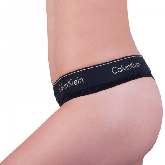 Dames string Calvin Klein zwart (QF5044E-7LN)