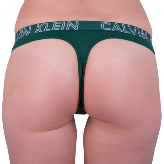 Dames String Calvin Klein groen (QD3636E-YG5)