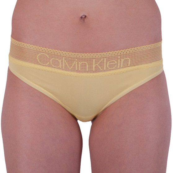 Braziliaanse damesslip Calvin Klein geel (QD3698E-HZY)
