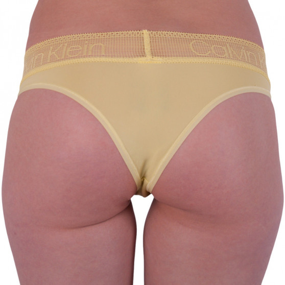Braziliaanse Dames slip Calvin Klein geel (QD3698E-HZY)