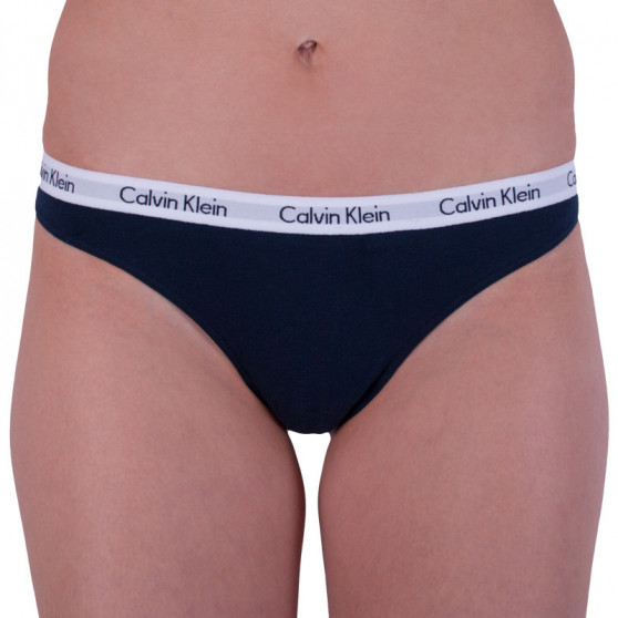 3PACK dames string Calvin Klein veelkleurig (QD3587E-YS3)