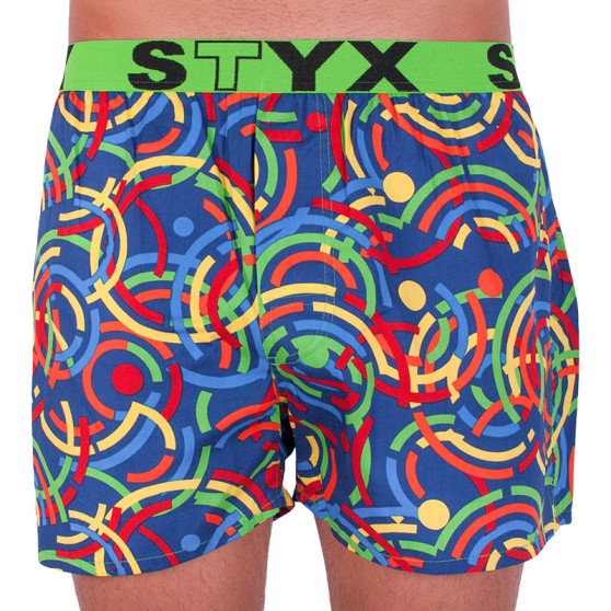 Herenboxershort Styx kunst sport rubber gekleurd (B659)