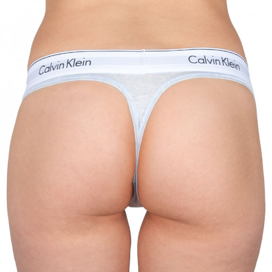 Dames string Calvin Klein grijs (F3786E-WZH)
