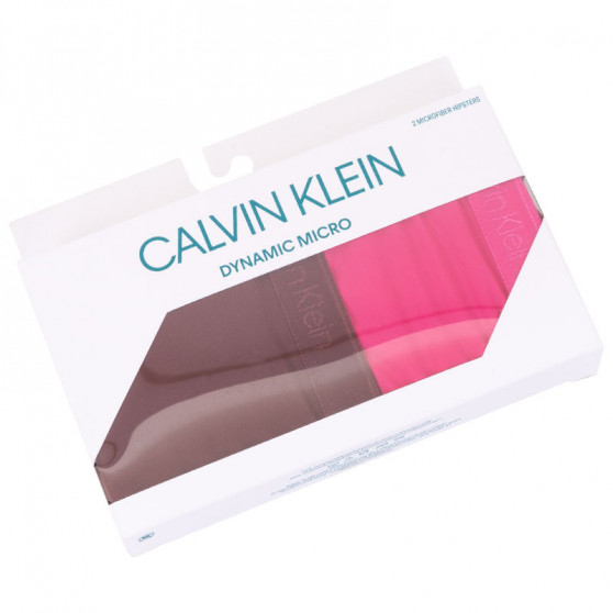 2PACK Dames slip Calvin Klein veelkleurig (QD3696E-TMU)