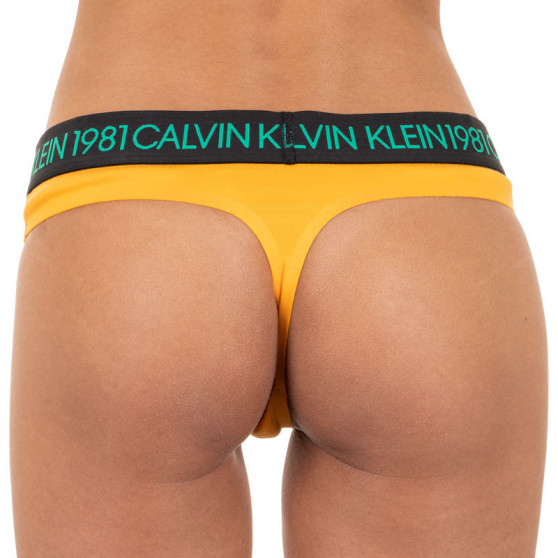 Dames string Calvin Klein oranje (QF5448E-1ZK)