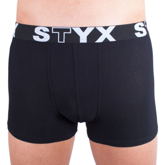 Herenboxershort Styx sport elastisch oversized zwart (R960)