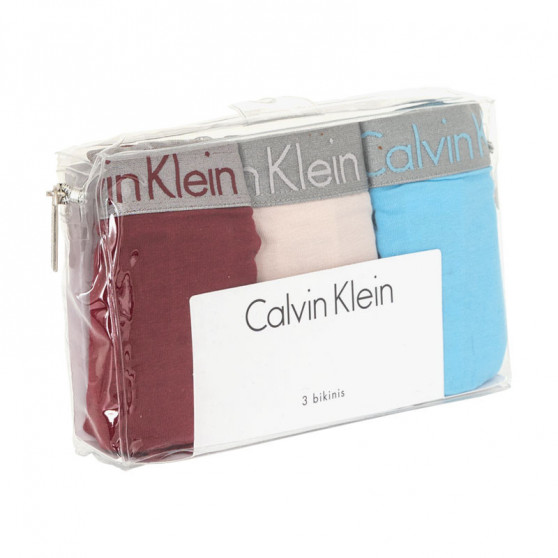 3PACK Dames slip Calvin Klein veelkleurig (QD3589E-RJV)