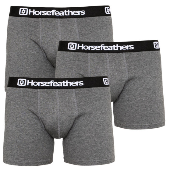 3PACK Herenboxershort Horsefeathers Dynasty heather antraciet (AM067B)
