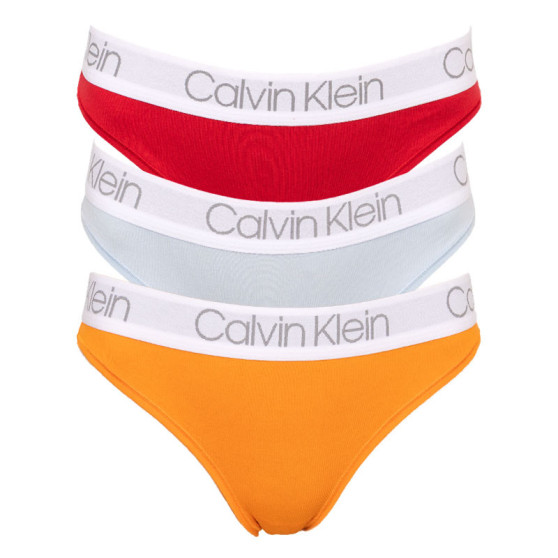 3PACK Dames slip Calvin Klein veelkleurig (QD3758E-BTV)