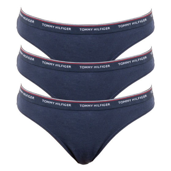 3PACK Dames slip Tommy Hilfiger donkerblauw (UW0UW00043 416)