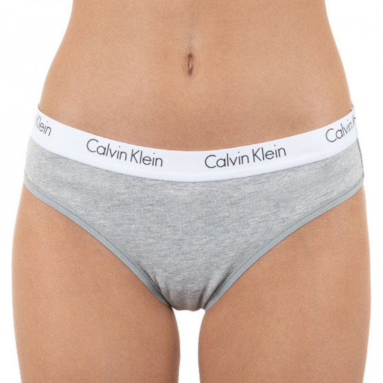 2PACK Dames slip Calvin Klein grijs (QD3584E-020)