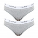 2PACK Dames slip Calvin Klein grijs (QD3584E-020)