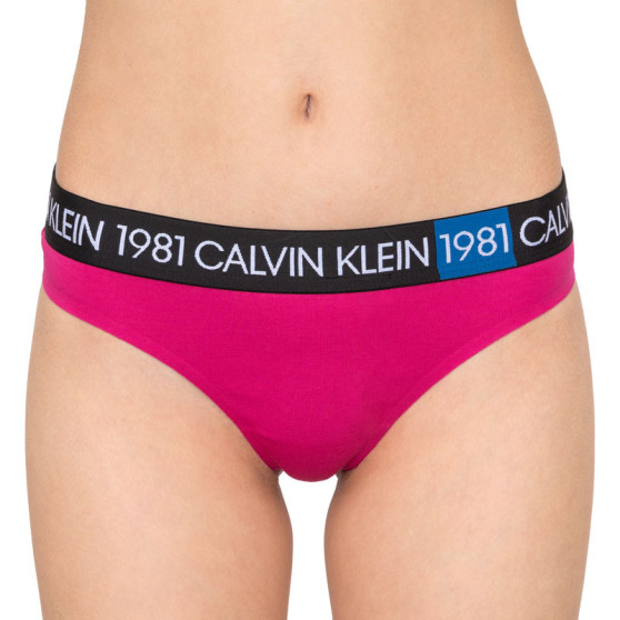 Dames string Calvin Klein roze (QF5448E-8ZK)