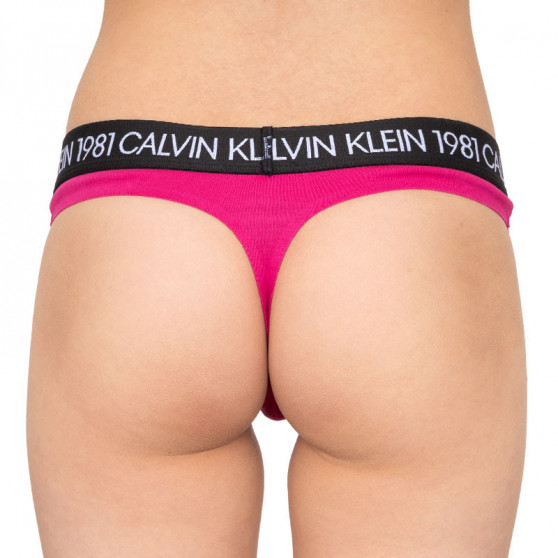 Dames string Calvin Klein roze (QF5448E-8ZK)