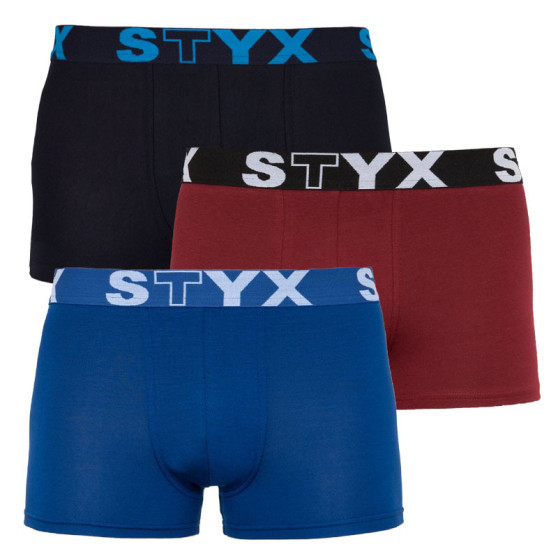 3PACK herenboxershort Styx sport elastisch meerkleurig (G961681060)