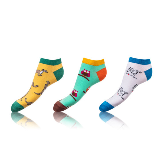 3PACK gekke sokken Bellinda veelkleurig (BE491005-319)