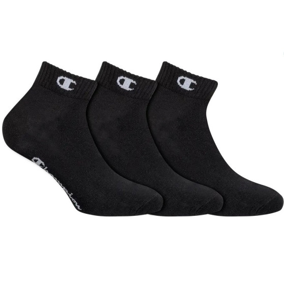 3PACK sokken Champion zwart (Y08QH-8VA)