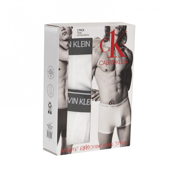 2PACK herenboxershort CK ONE wit (NB2385A-WBE)