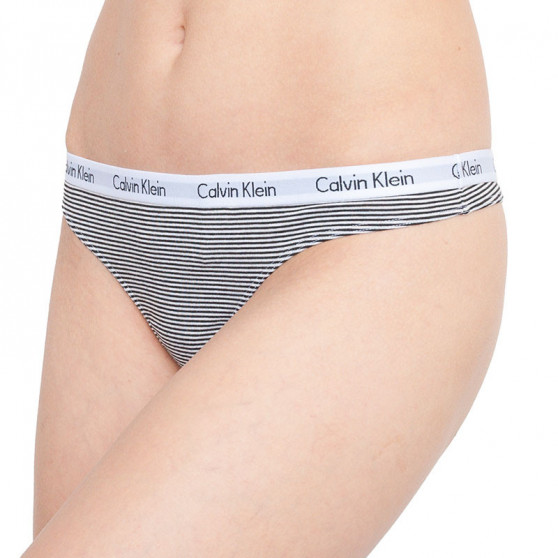 3PACK dames string Calvin Klein veelkleurig (QD3587E-QT6)