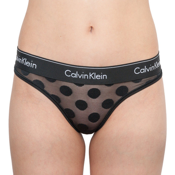 Dames string Calvin Klein zwart (QF5849E-6WA)