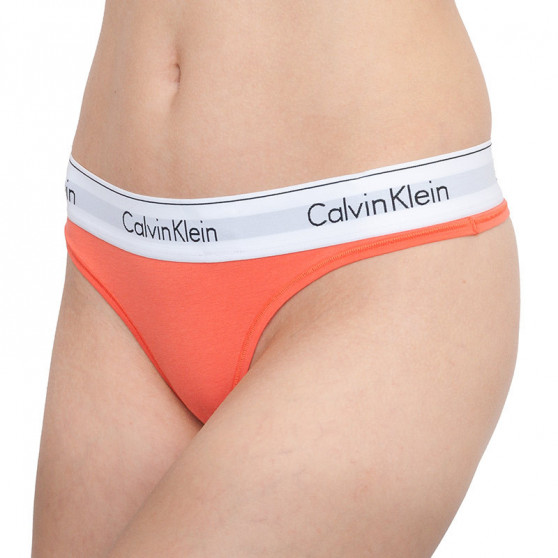 Dames string Calvin Klein oranje (F3786E-GPT)