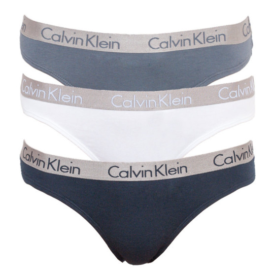 3PACK Dames slip Calvin Klein veelkleurig (QD3589E-CZ3)