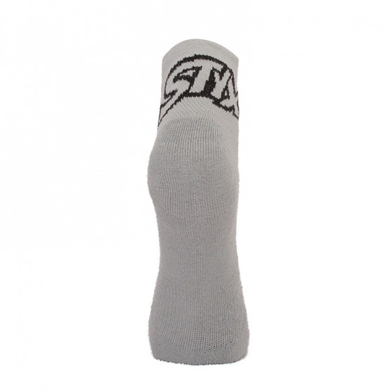 Sokken Styx enkel grijs met zwart logo (HK1062)