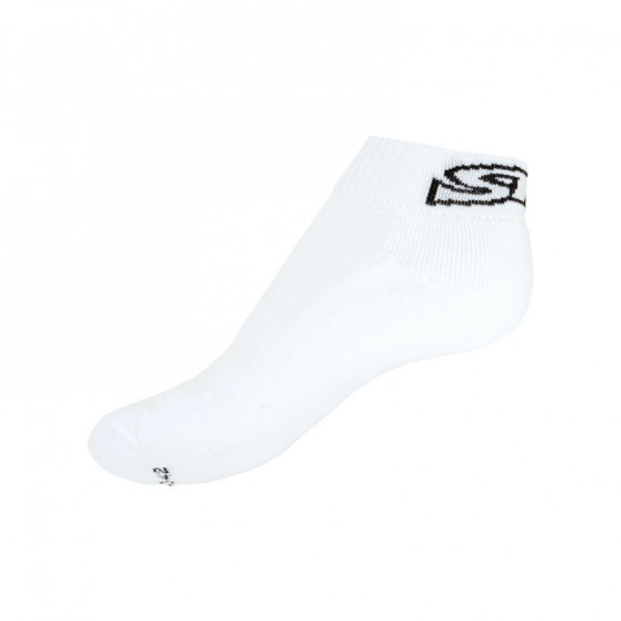 5PACK sokken Styx witte enkelsokken met zwarte letters (H27171717171)