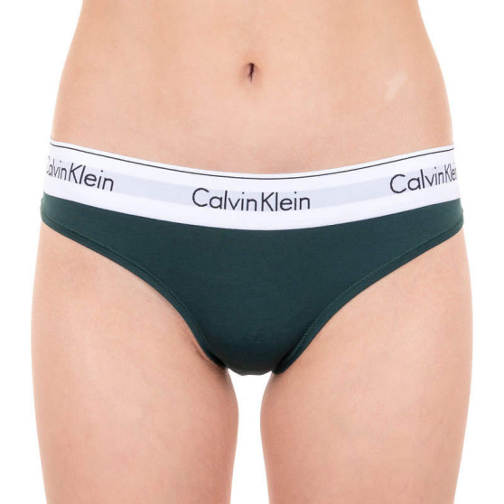 Dames slip Calvin Klein donkergroen (F3787E-CP2)