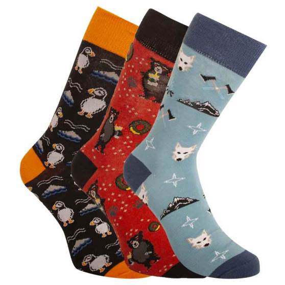 3PACK gekke sokken Bellinda veelkleurig (BE491004-308)