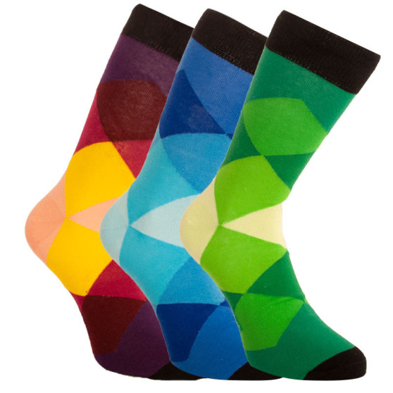 3PACK gekke sokken Bellinda veelkleurig (1004-307 B)