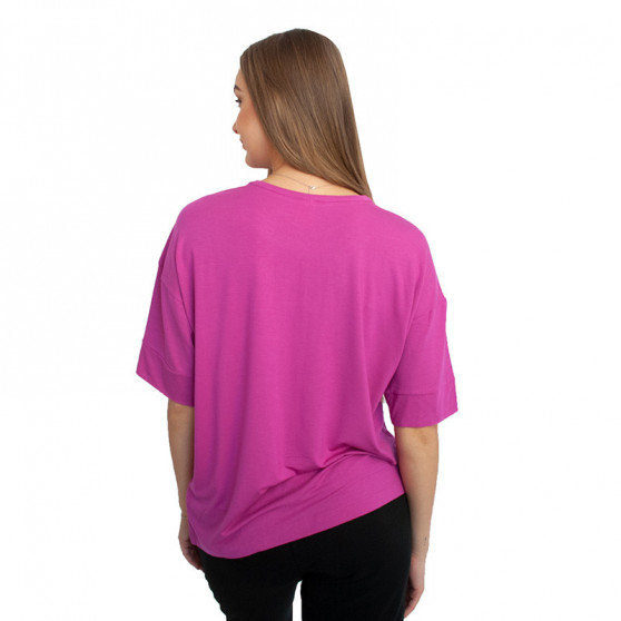 Dames-T-shirt Calvin Klein donkerroze (QS6410E-BM6)