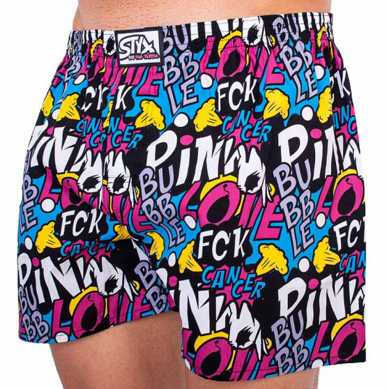 Herenboxershort Styx art classic rubber Pink Bubble (A1058)