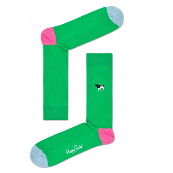 Sokken Happy Socks Ribbel Borduurwerk Yin Yang Koe (REYYC01-7300)