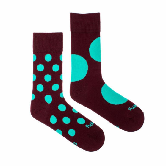 Vrolijke sokken Fusakle disco bordeaux (--1083)
