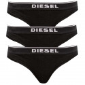 3PACK dames string Diesel zwart (00SE0K-0EAUF-E4101)