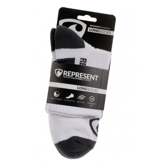 Sokken Represent eenvoudig logo wit