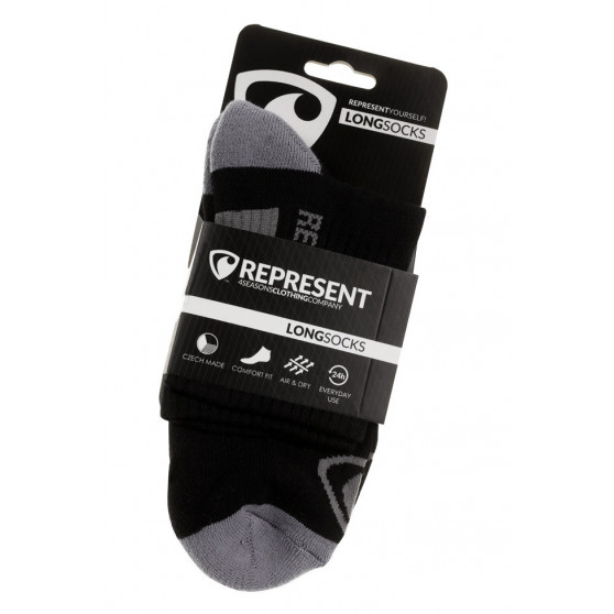 Sokken Represent eenvoudig logo zwart