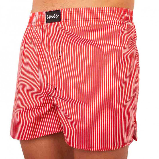 Herenboxershort Emes rode strepen (019)